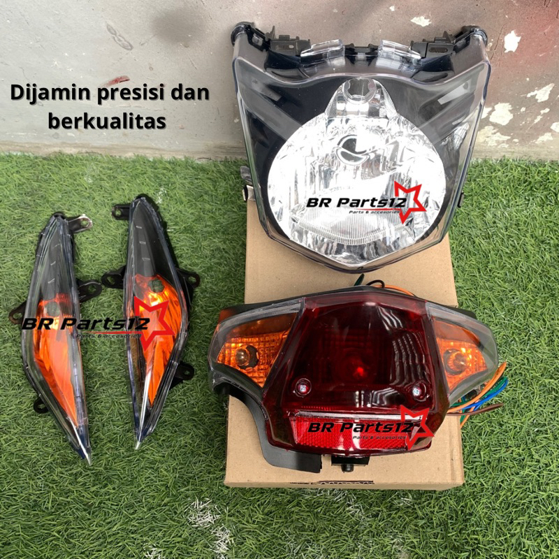REFLEKTOR FULLSET LAMPU BEAT KARBU CUSTOM