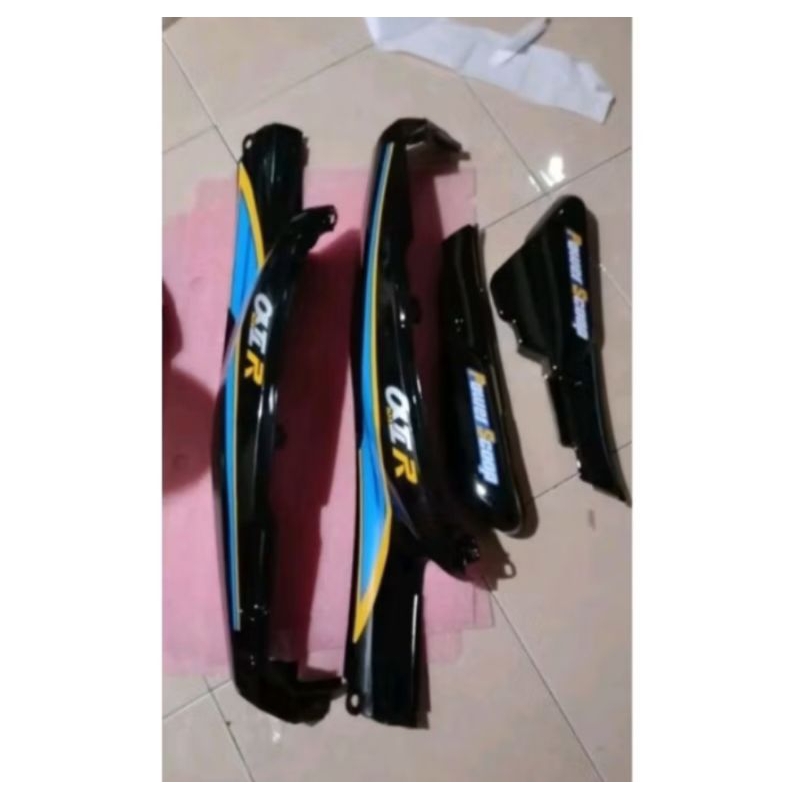 cover body samping Yamaha Alfa body samping Yamaha Alfa + box aki warna hitam biru