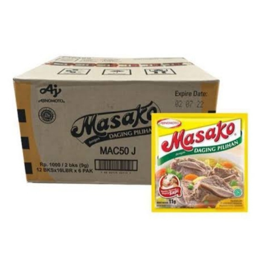 

RYS BUMBU DAPUR INSTAN MASAKO 500AN 1 DUS