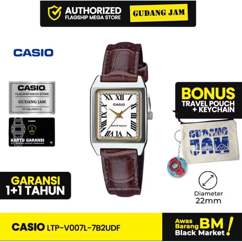 Jam Tangan Casio LTP-V007L-7B2UDF LTP-V007L LTP-V007 LTPV007L LTP V007L