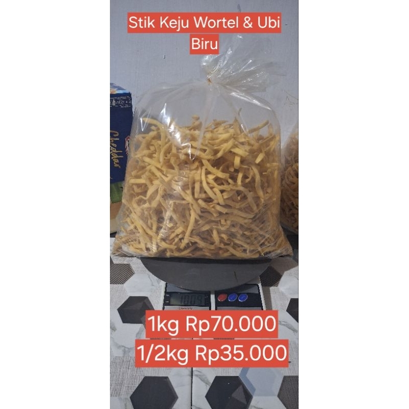 

Stik Keju Umbi Wortel / Ubi Biru