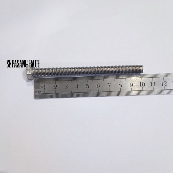 M8 x 100 Baut Hexagon Stainless 304 M8x100