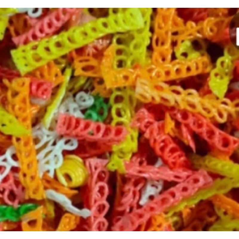 

kerupuk rantai warna
