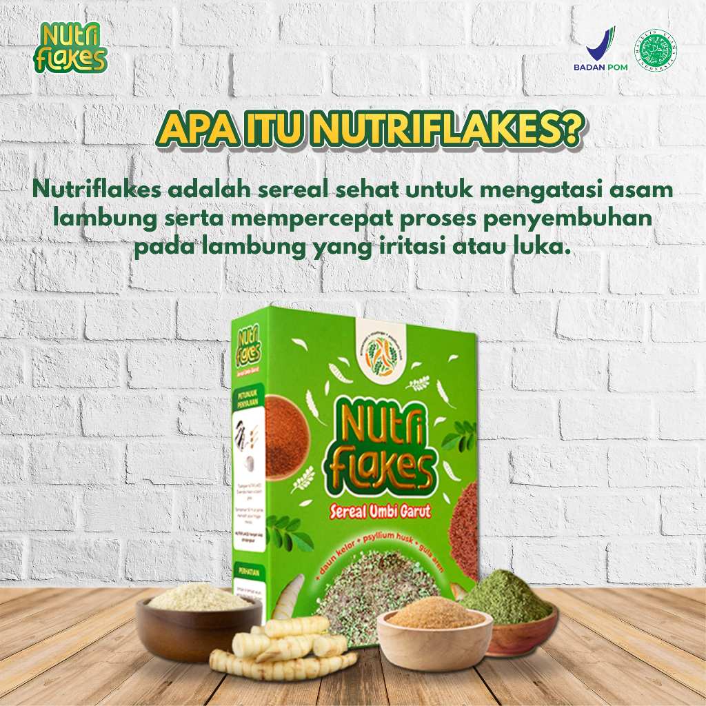 

Nutriflakes - Sereal Sehat Umbi Garut 100% Original