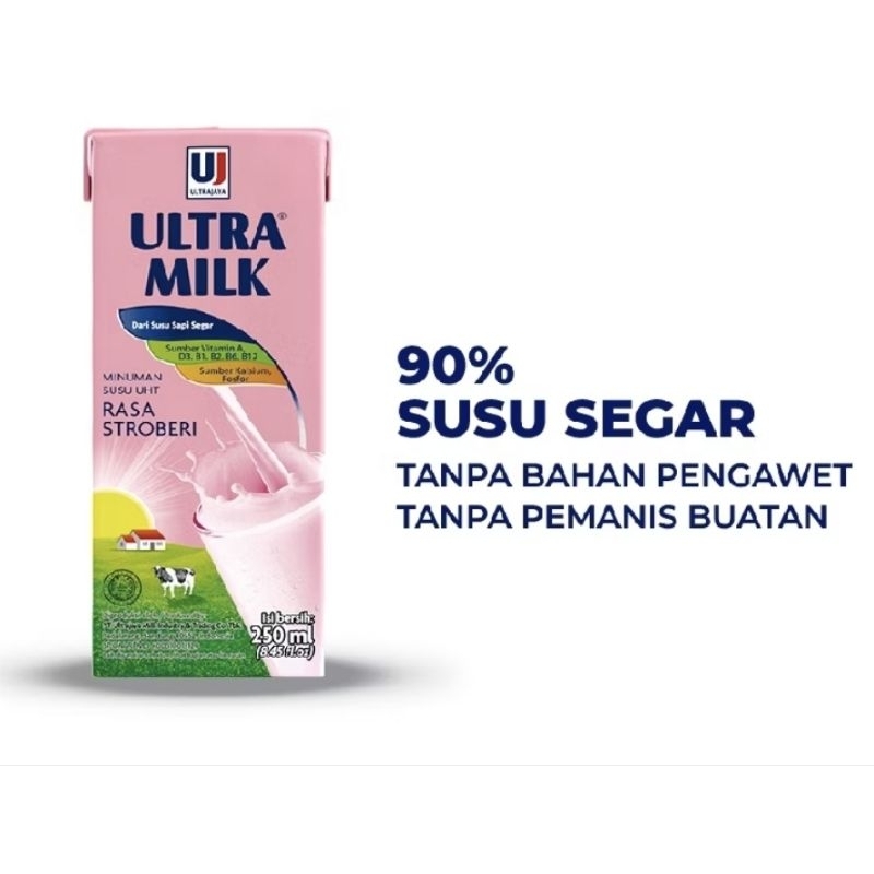 

ULTRA SUSU UHT STROBERI 250 mL