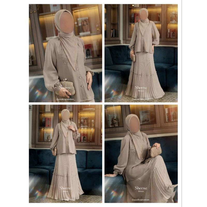 Sheena Set by Azzahra (Set Rok)