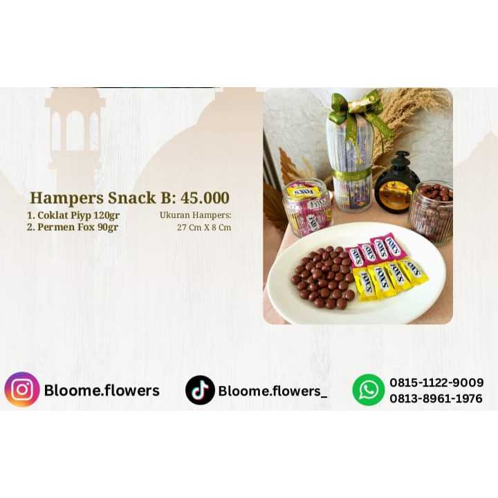 

HAMPERS LEBARAN IDUL FITRI EKONOMIS 2 TOPLES MINI ISI COKLAT PIYP DAN PERMEN POX MEWAH