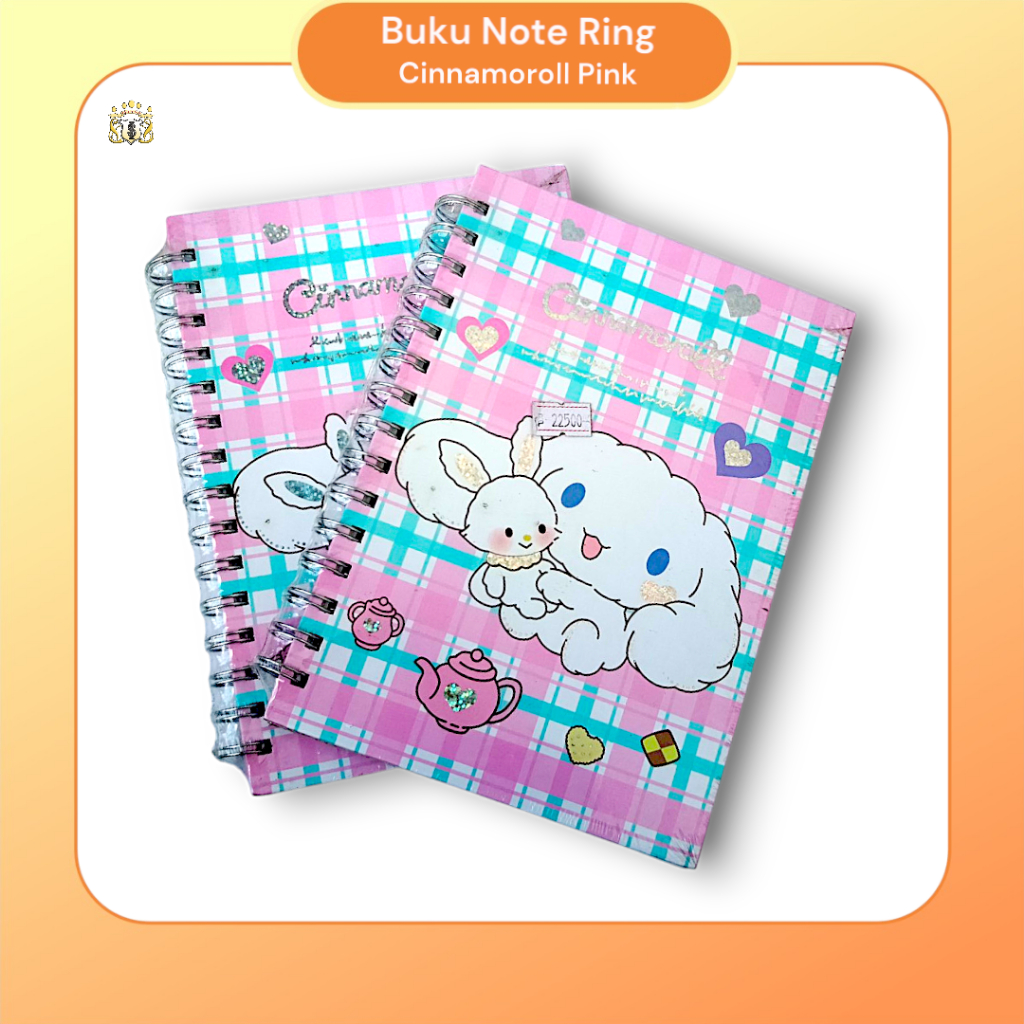 

Note Book / Catatan Spiral Motif Cinnamoroll / Warna Pink Pastel Lucu