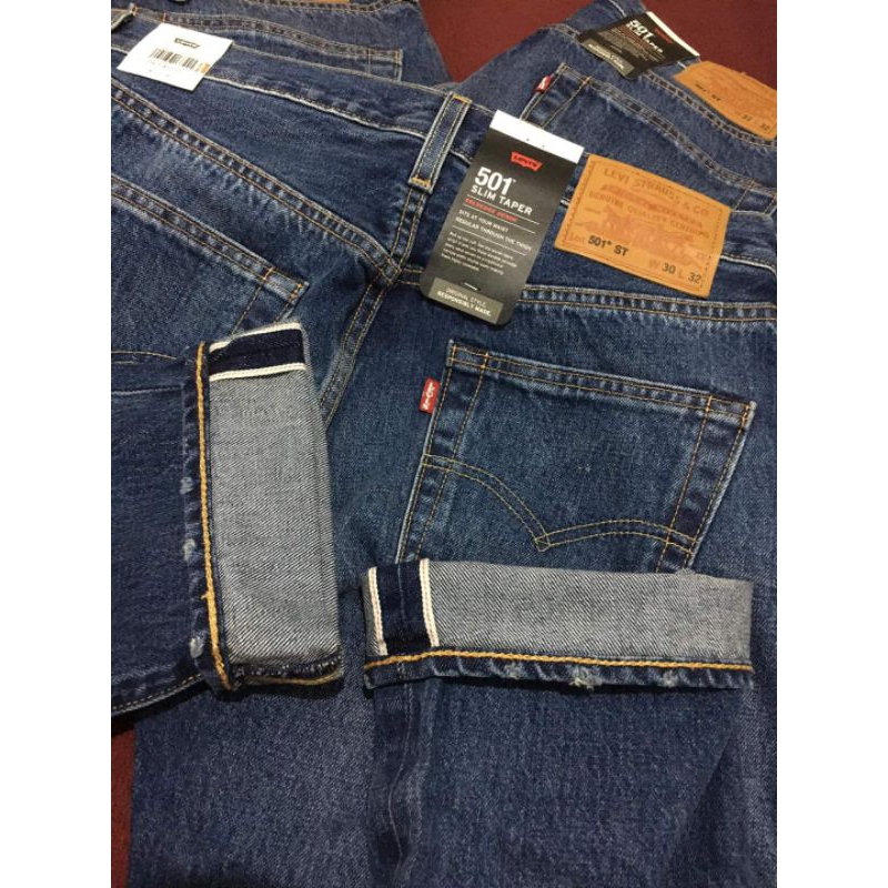 Lvs 501 Slim Taper Fit Selvedge Jeans Original