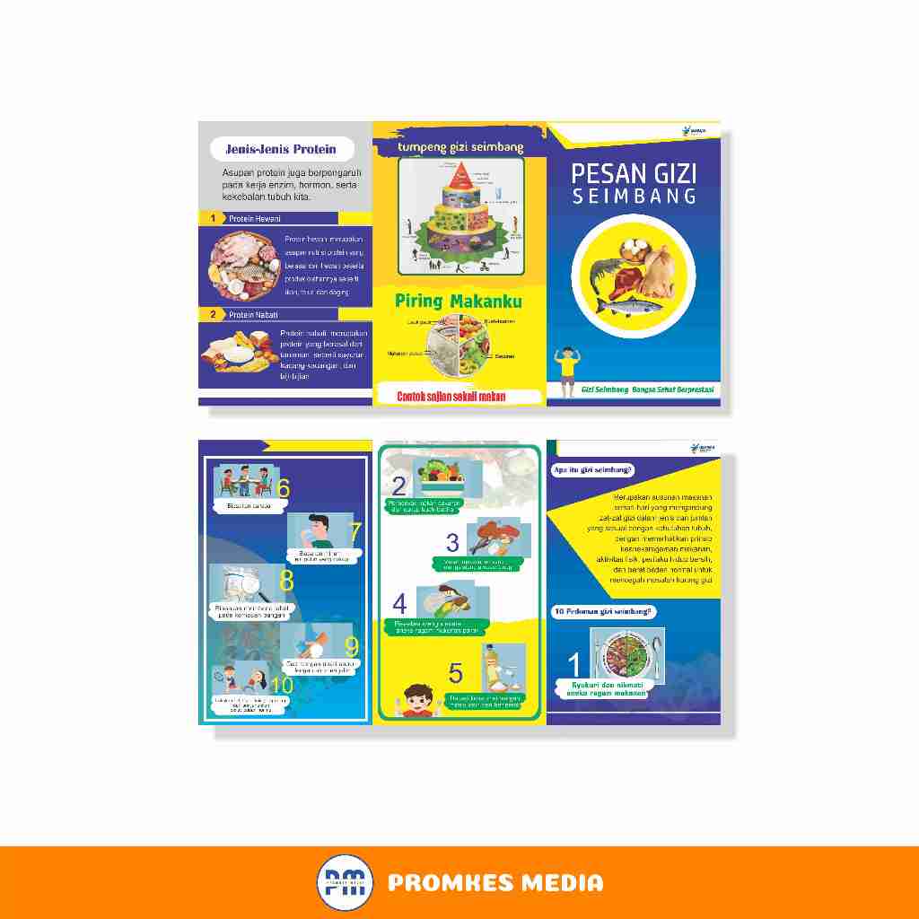 

Leaflet / Brosur 10 Pesan Gizi Seimbang