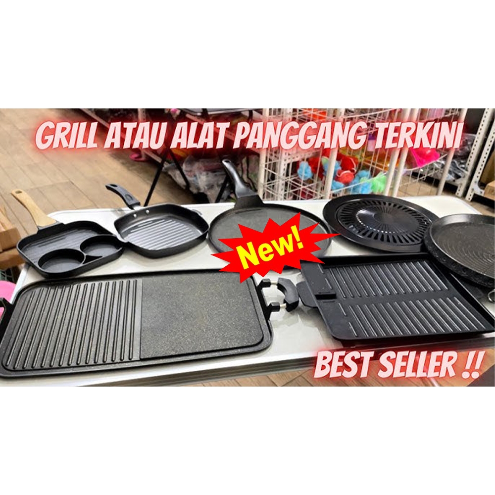 SREGG Barbeque Grill Pan Alat Pemanggang BBQ Yakiniku hc