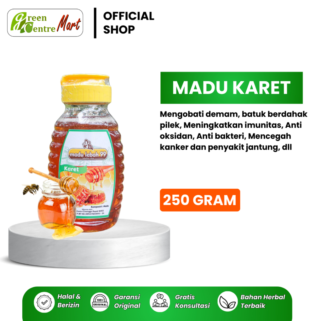 

MADU KARET ASLI MURNI 250GR TANPA CAMPURAN MADU MURNI NEKTAR KARET