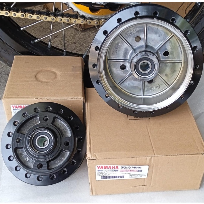 Tromol Depan Belakang RX KING set Hitam Depan Belakang Tromol Belakang RX KING YIMM Hitam Plus Laher