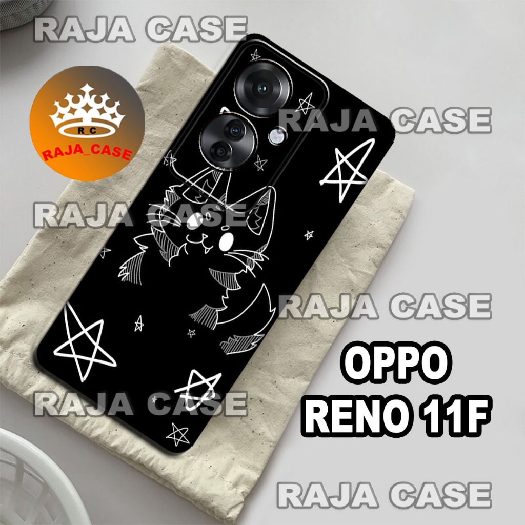 Rc11/Softase karet Hp OPPO RENO 11F - Motif Kucing Lucu - Case Hp OPPO RENO 11F - Casing  OPPO RENO 