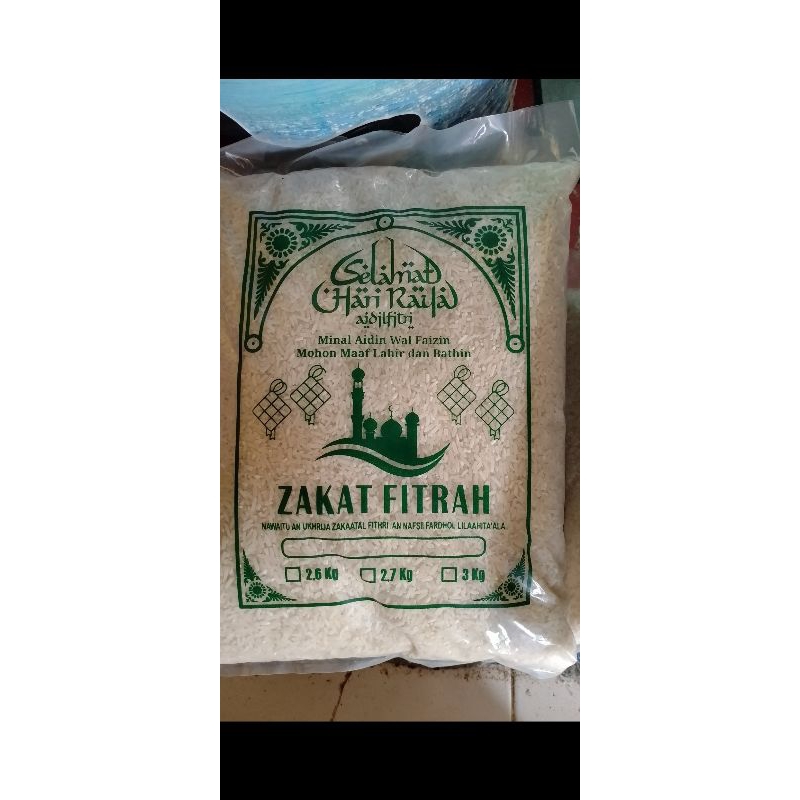 

Beras zakat fitrah 3kg kemasan
