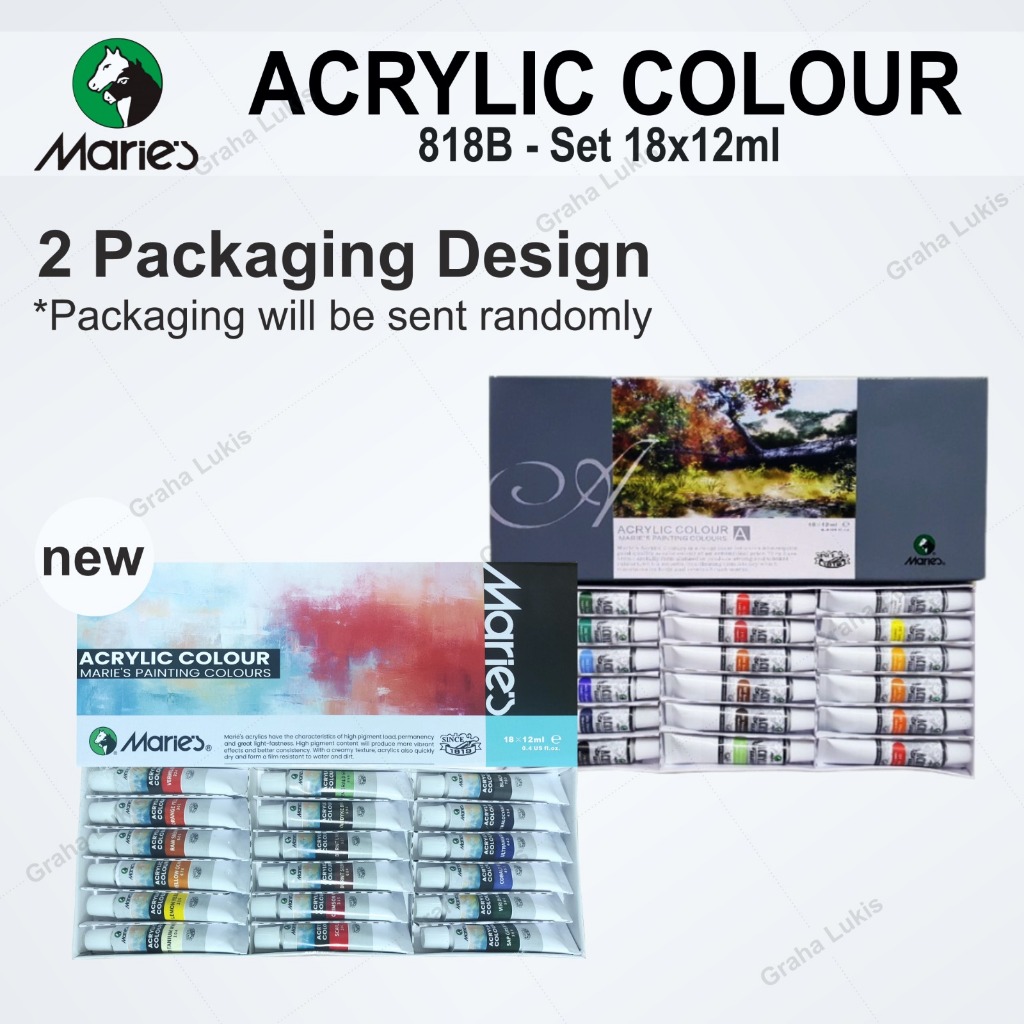 

H7Y Cat Akrilik Maries Acrylic Colour Set 18