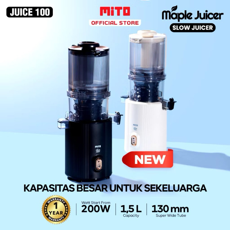 Mitochiba MAPLE Juicer Slow Juicer Kapasitas Jumbo