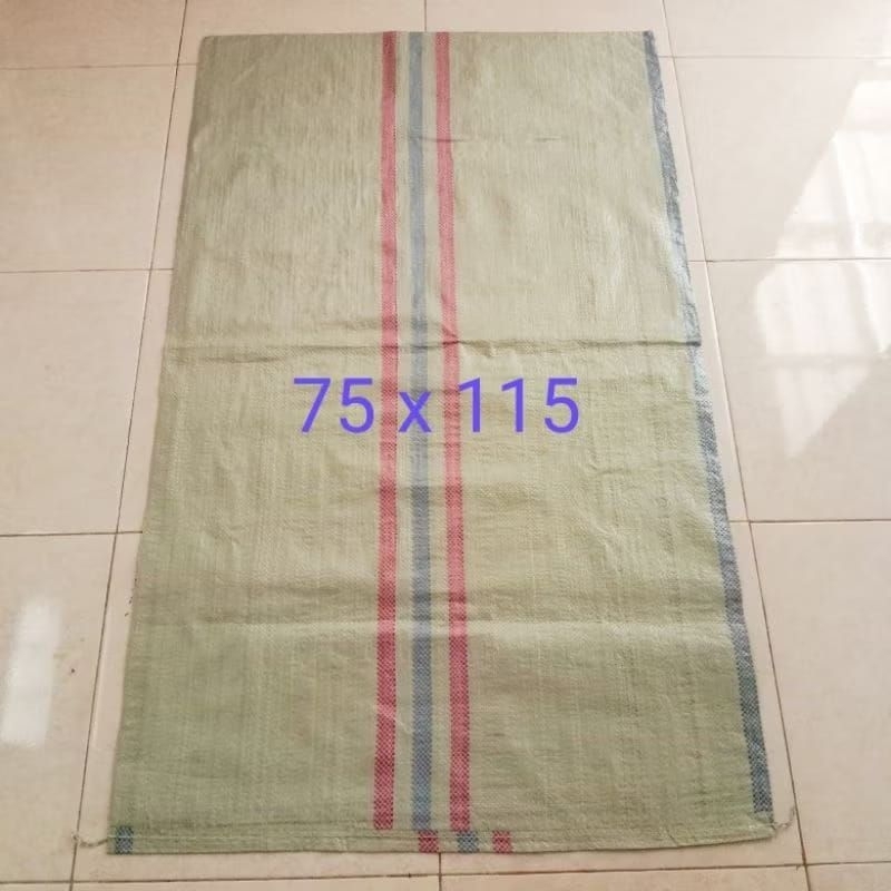 Karung Plastik 100KG UK 75x115Cm BARU Goni Plastik 100KG Karung Goni 100KG
