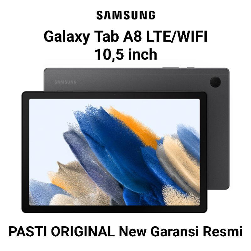 Samsung Galaxy Tab A8 10 inch LTE Wifi New Garansi Resmi Tablet 10 4/128 4/64 3/32