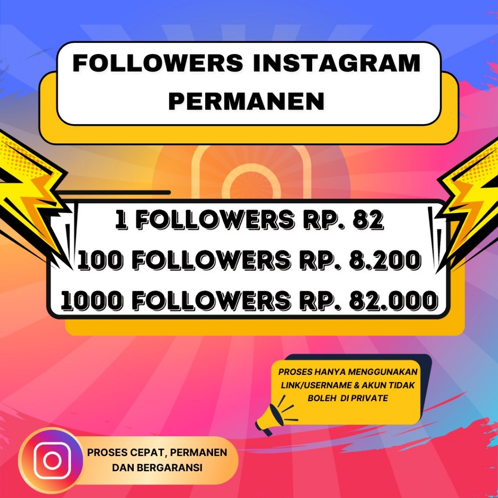 Jasa Tambah Followers Instagram Indonesia Murah
