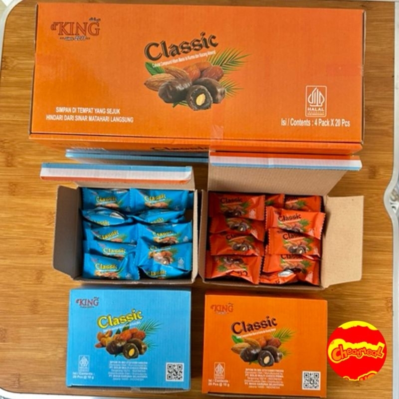 

D'King Cokelat Kurma Kacang Almond dan Mede 1 Pack Isi 20Pcs