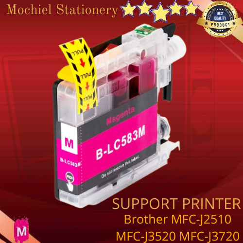 Compatible Tinta Cartridge Brother LC 583 (Magenta) Printer Brother MFC-J2510, MFC-J3520, MFC-J3720