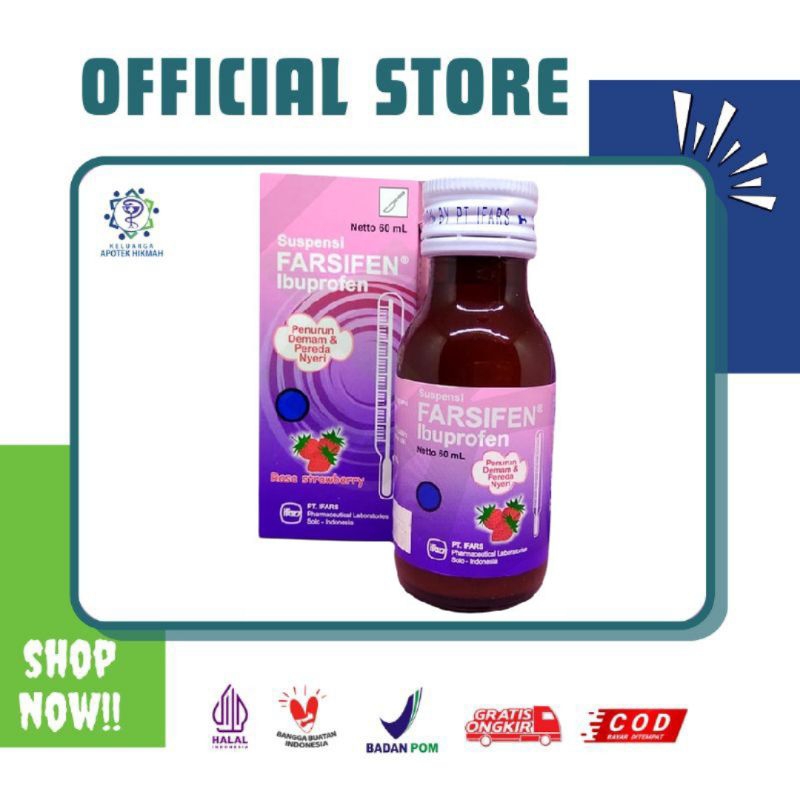 Farsifen ibuprofen kids Syrup demam anak