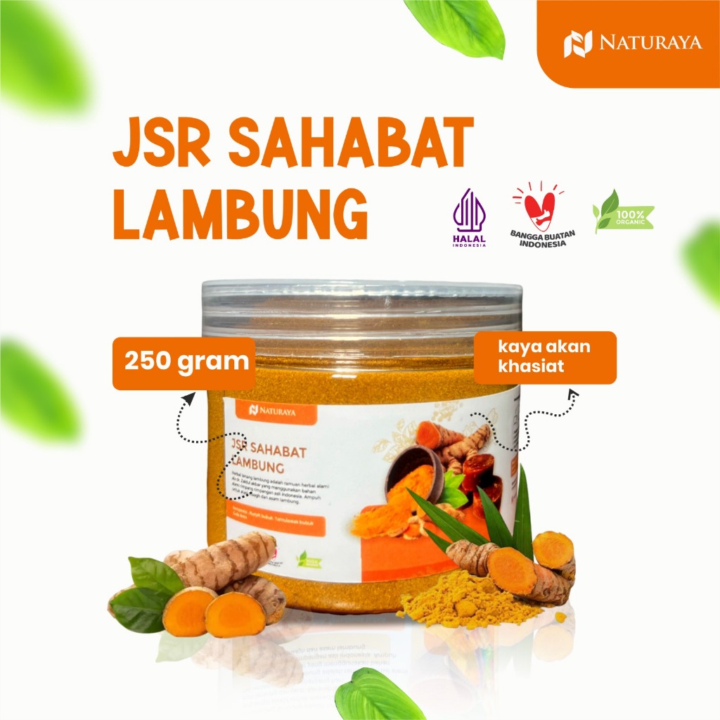 

Herbal Asam Lambung/Maag/Gerd Paling Ampuh Ekstrak Kunyit Temulawak - Naturaya JSR 250gr | Original 100% dari Bahan Alami