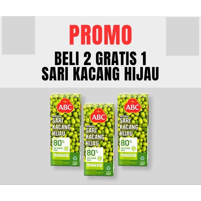 

Promo Minuman Sari Kacang Hijau Beli 2 Gratis 1