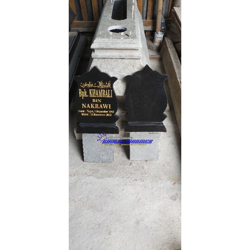 Nisan Patok Batu Granit Hitam
