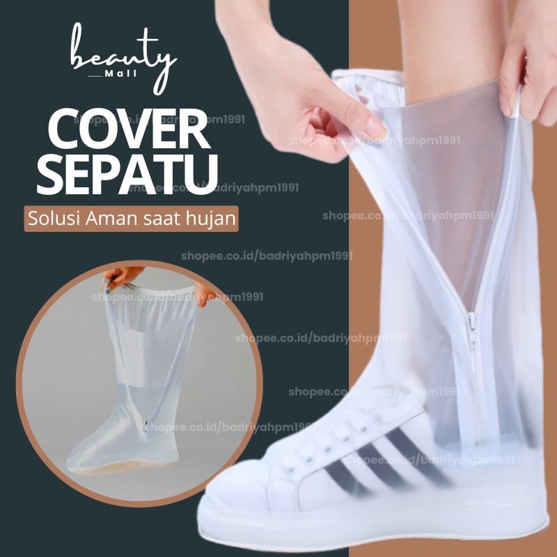 Jas Hujan Cover Sepatu Waterproof PVC Anti Slip Selip Air Rain Shoe Cover Shoes Jas Ujan Mantel Mant