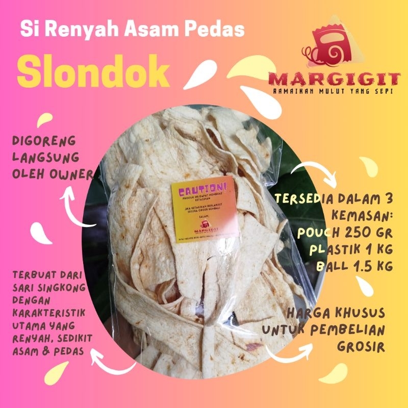 

Slondok Pedas Manis khas Magelang Kemasan Pouch 250 gr