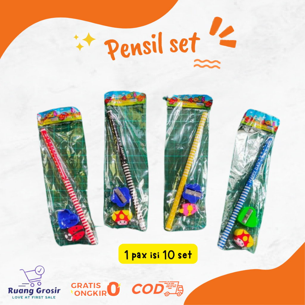 

Pensil Set 3 in 1 Anak Hampers Ultah