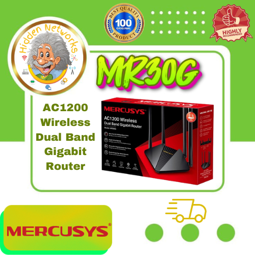 MERCUSYS by TP-link MR30G AC1200 Wireless Dual Band GIGABIT Router