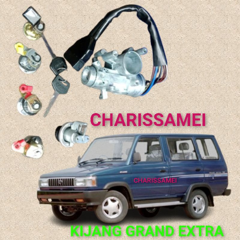 kunci kontak Assy set kijang 5k Super Grand extra jantan Rover KF52 kf40 kf50 minibus kunci pintu ku