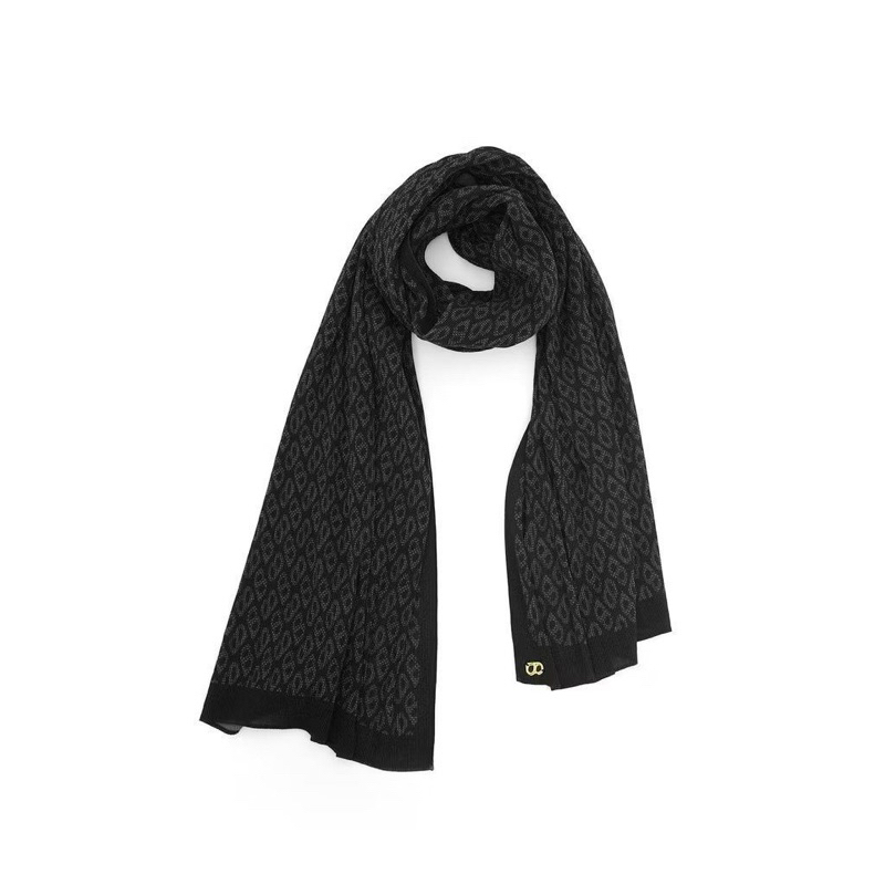 Buttonscraves Tapis Pleated Shawl - Charcoal New with box