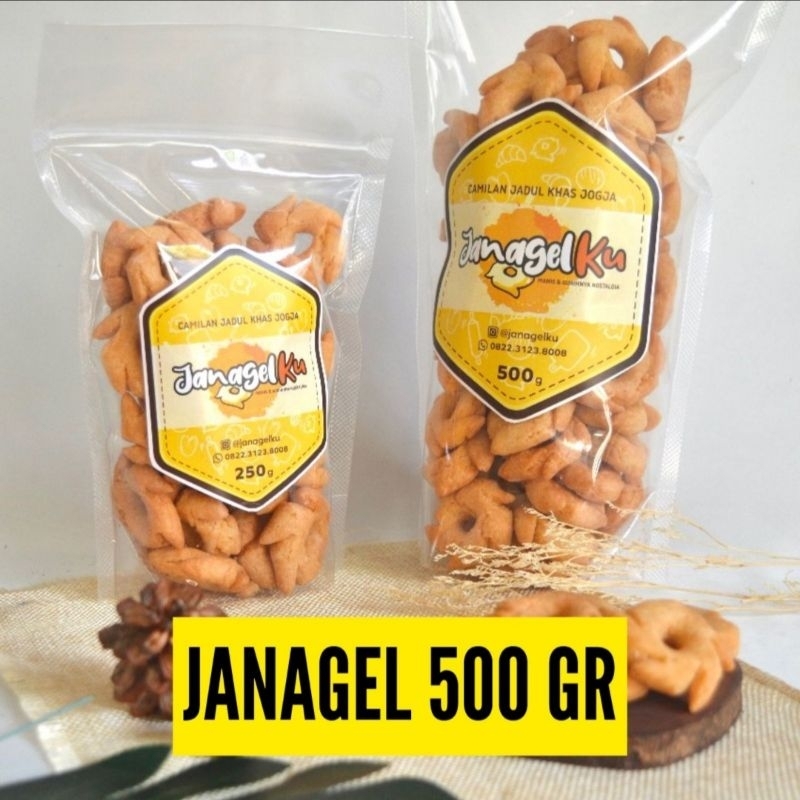 JANAGEL ORIGINAL 500 GRAM || Camilan Snack Kue Kering Oleh-Oleh Jogja JANAGELKU