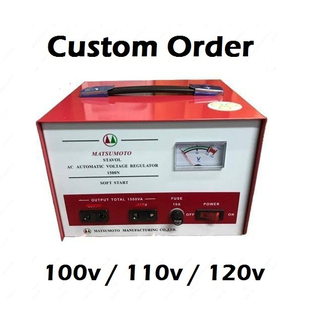 Custom Order / Pesanan Khusus MATSUMOTO Stabilizer Step Up Step Down 500va 1000va 1500va 100v 110v 1