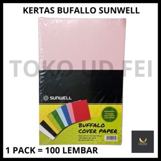

(1 PACK = 100 LEMBAR) Kertas Bufallo pink / Kertas Buffallo Warna/ Kertas Warna/ Kertas Bufallo F4