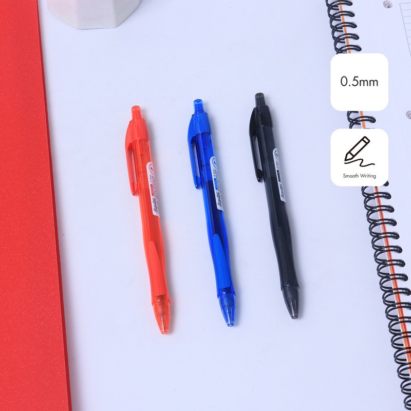 

[Stationery Spectrum] Bantex Gel Pen / Pulpen Gel Tip 0.5 mm Desain Ergonomis BG1108