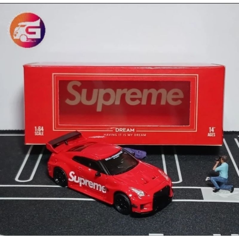 Time micro supreme nissan GT-R R35 LB silhoutte LBWK red black hongkong eksclusive -VHTF ( unsealed)