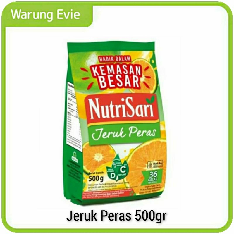 

NutriSari Jeruk Peras 500gr / Lemon Tea 400gr / Leci Tea 400gr /NutriSari Premium Jus Mangga 420gr