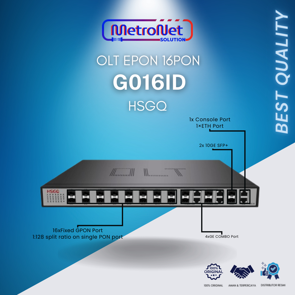 OLT GPON 16 PON HSGQ TYPE G016 10G POWER AC/DC