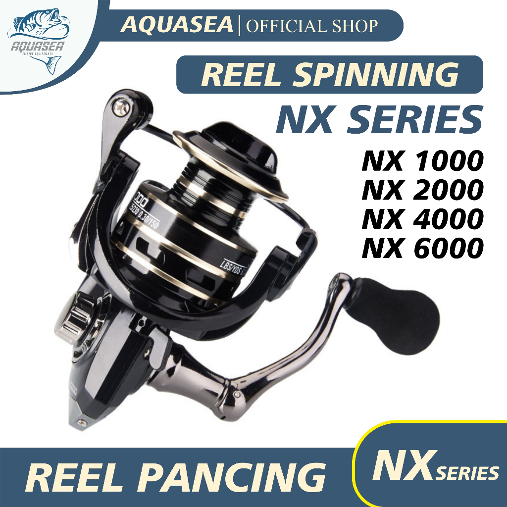 AQUASEA - Reel Pancing Spinning Full Reel NX  Gulungan Pancing Kuat Reel Pancing Lautmurah full besi
