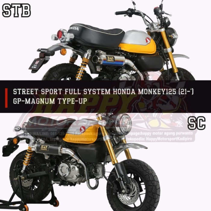 Knalpot Yoshimura Street Sport Full System Honda Monkey 125 STB