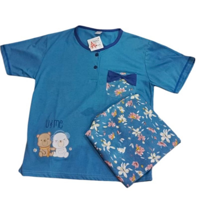 AMRO - BABYDOLL AMRO PENDEK 3/4 MOTIF - BABYDOLL CELANA 3/4 MOTIF - BABYDOLL AMRO KATUN PREMIUM - PI