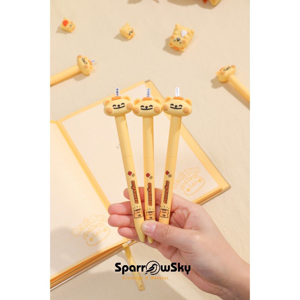

SPARROW Pen Silikon / Silicone Pen / Pen Karakter Lucu Cantik FORTUNE TELLER - BEARISBUG (8322)