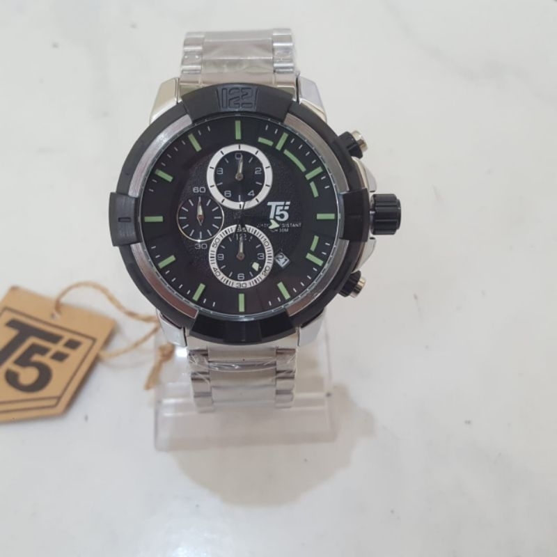Jam Tangan Cowok T5 H 3815 G Original