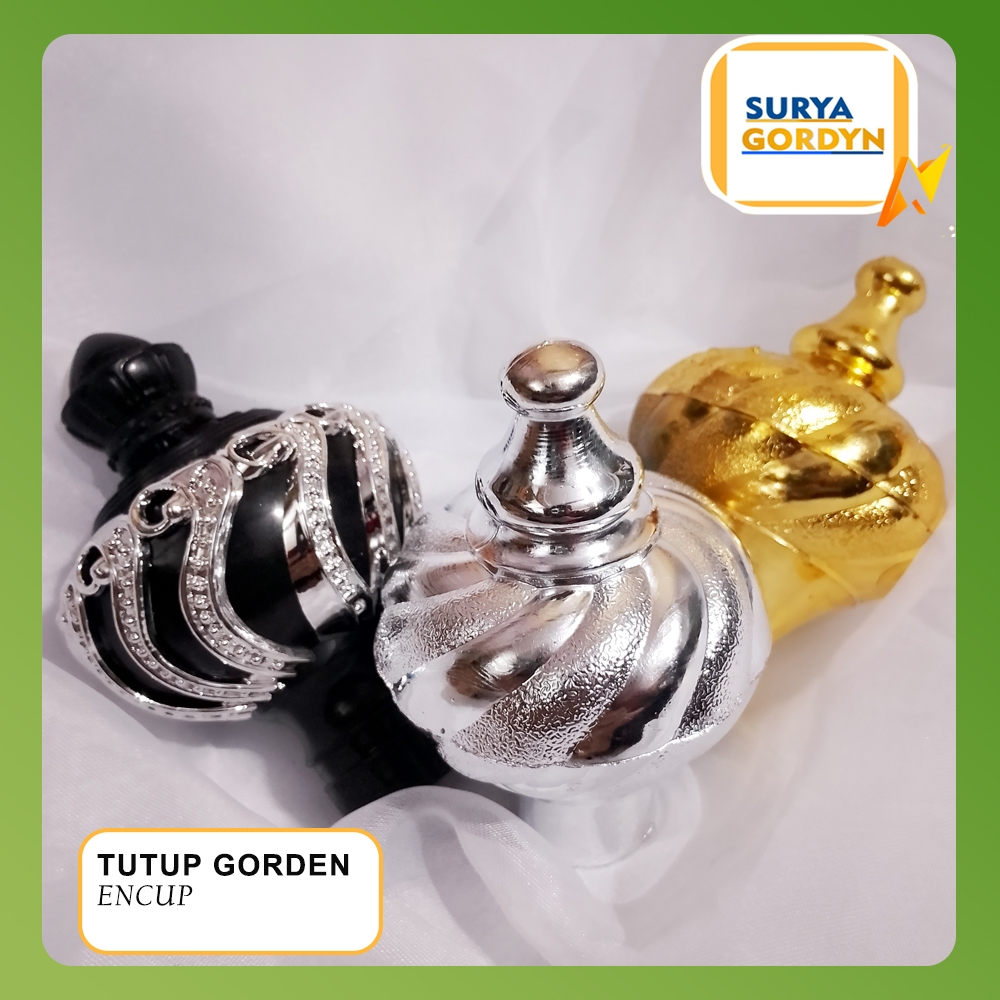 TUTUP GORDEN ULIR CRISTAL PENUTUO BESI/TIANG GORDEN