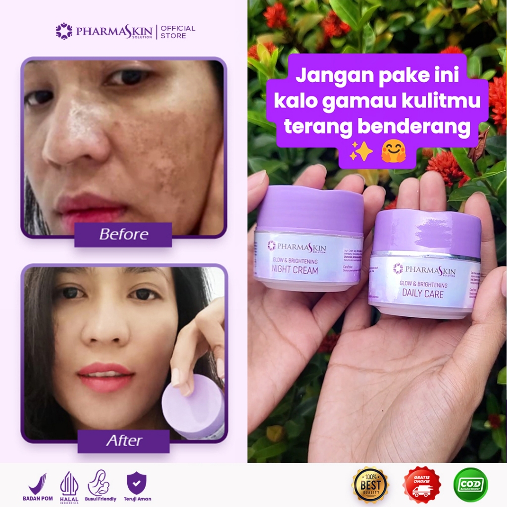 Cream Flek Hitam Membandel Bpom / Pharmaskin Solution / Cream Siang Malam Flek